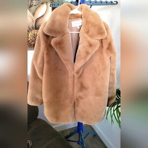 Cupcakes and Cashmere Faux Fur Jacket Size M